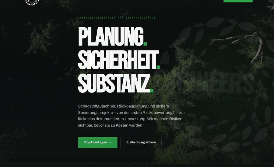 Startseite von pi-engineers.de